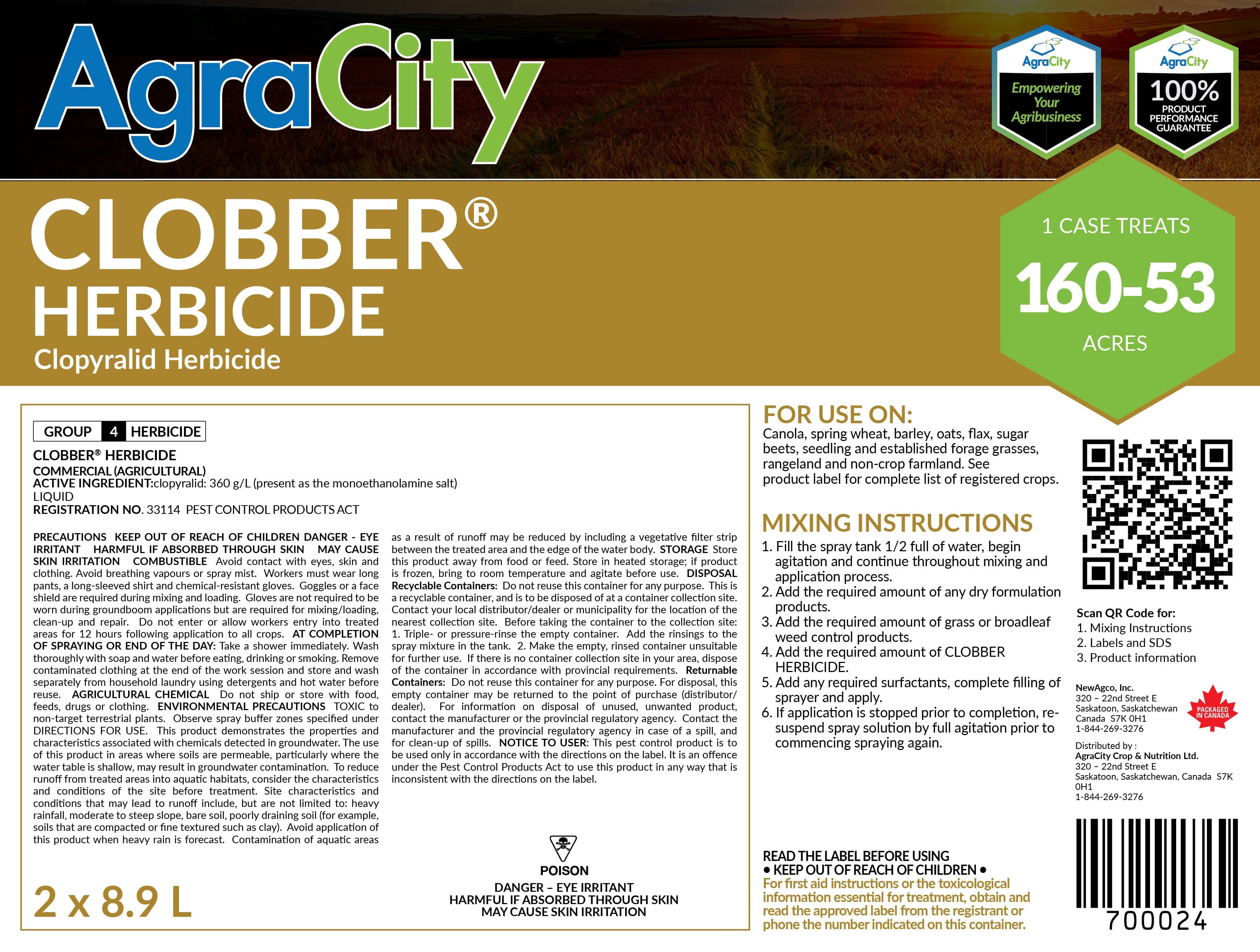 CLOBBER® HERBICIDE