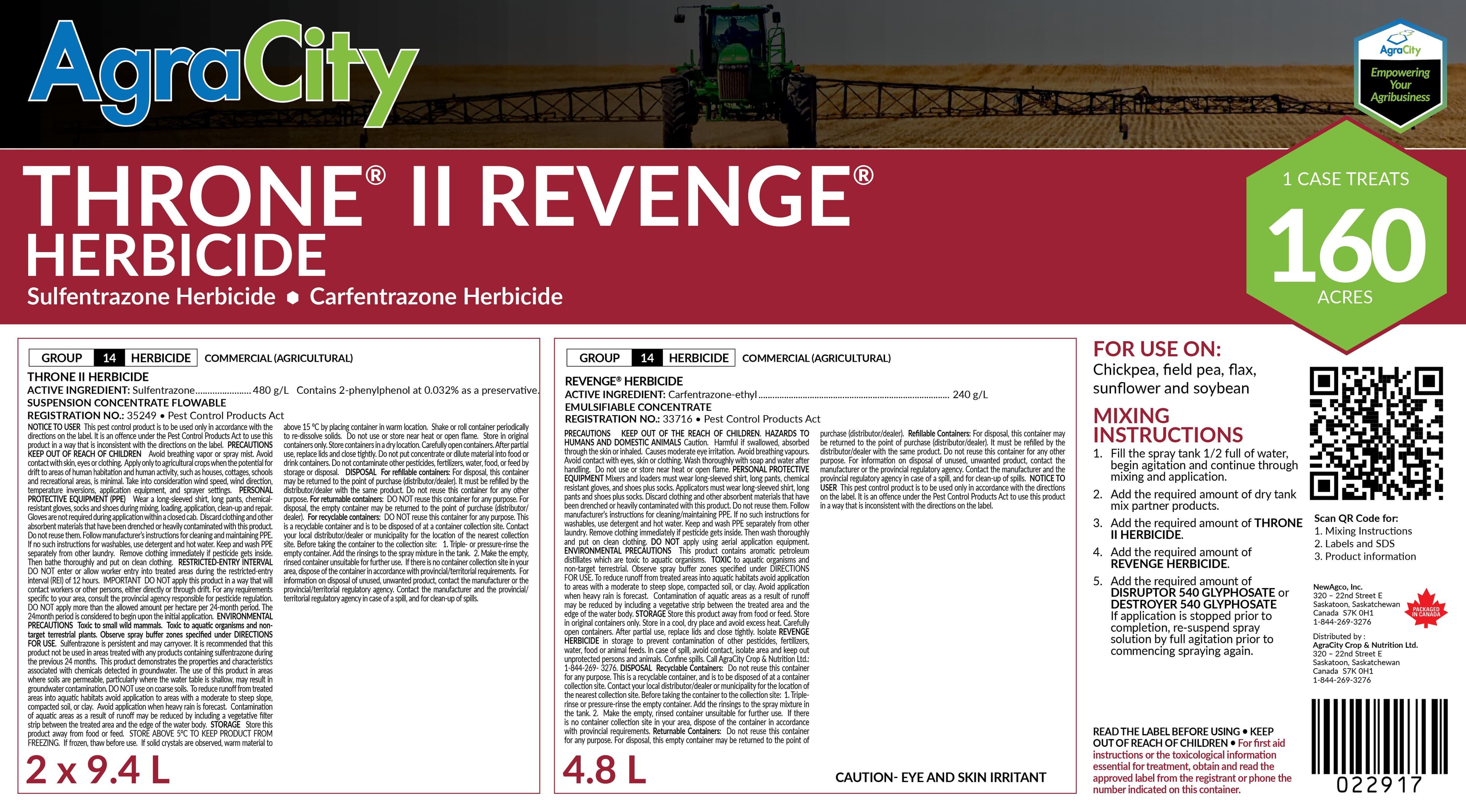 THRONE® II REVENGE® HERBICIDE