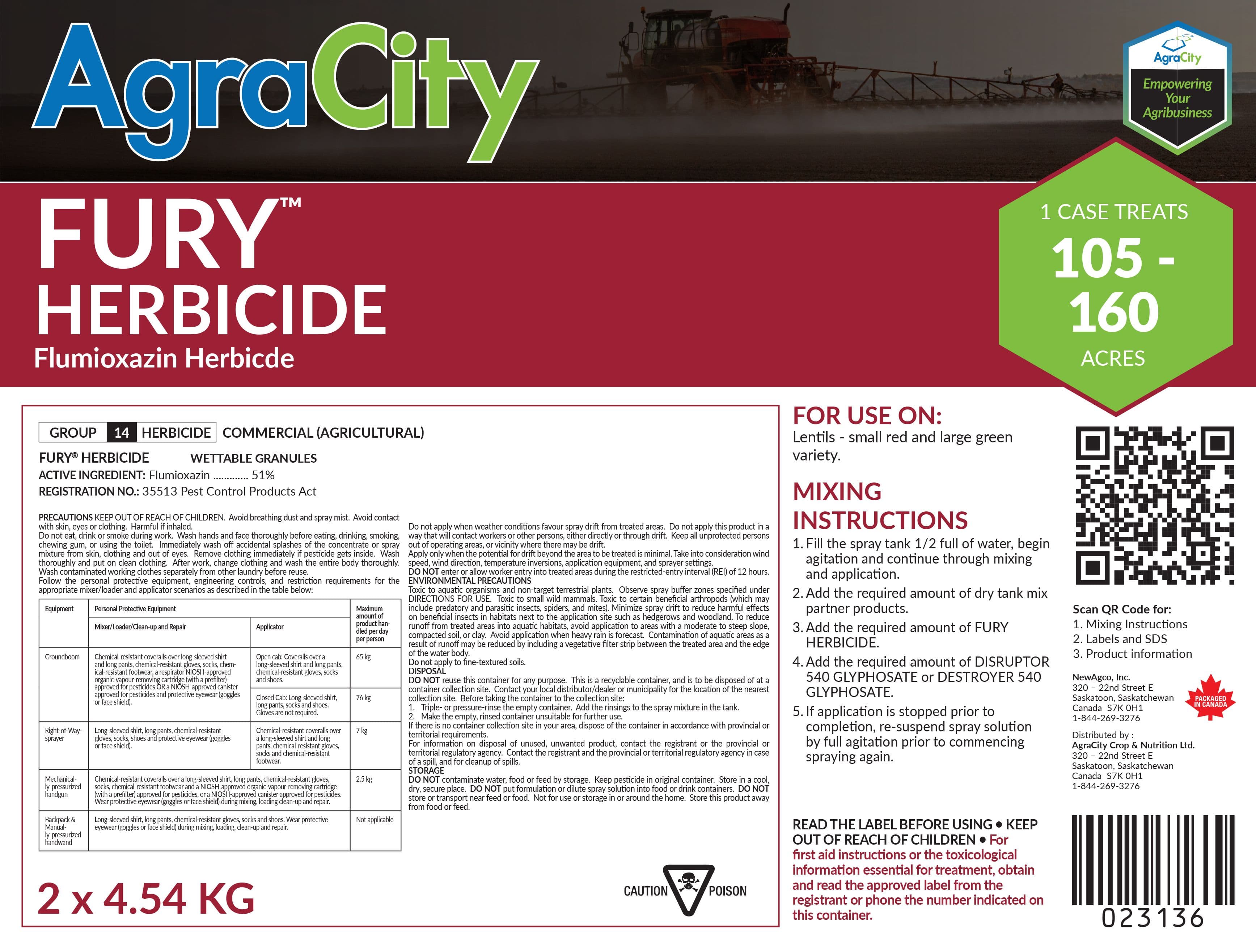 FURY™ HERBICIDE
